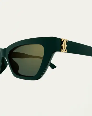 Cartier Logo Acetate Cat-Eye Sunglasses | Thumbnail 3 Cartier Logo Acetate Cat-Eye Sunglasses | Thumbnail 3