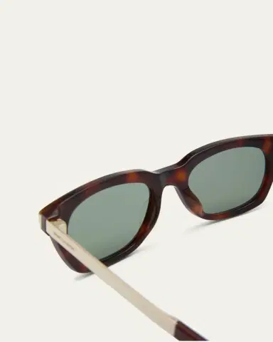 Saint Laurent Men's Combi Acetate Rectangle Sunglasses | Thumbnail 4 Saint Laurent Men's Combi Acetate Rectangle Sunglasses | Thumbnail 4