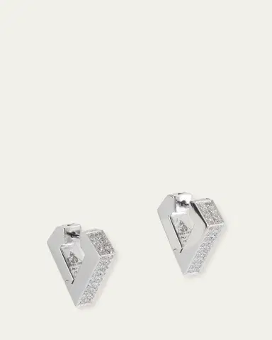 DRIES CRIEL 18k White Gold Medium Diamond Brute Diamanti Earrings | Thumbnail 3 DRIES CRIEL 18k White Gold Medium Diamond Brute Diamanti Earrings | Thumbnail 3