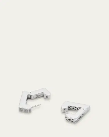 DRIES CRIEL 18k White Gold Medium Diamond Brute Diamanti Earrings | Thumbnail 4 DRIES CRIEL 18k White Gold Medium Diamond Brute Diamanti Earrings | Thumbnail 4