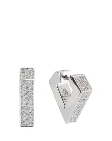 DRIES CRIEL 18k White Gold Medium Diamond Brute Diamanti Earrings | Thumbnail 1 DRIES CRIEL 18k White Gold Medium Diamond Brute Diamanti Earrings | Thumbnail 1