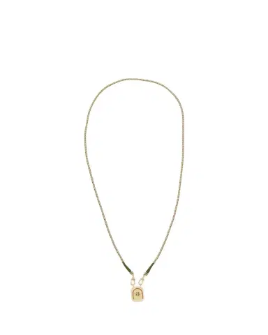 Marie Lichtenberg 18k Rathi Link Chain Necklace with Mini Clover Pendant | Thumbnail 1 Marie Lichtenberg 18k Rathi Link Chain Necklace with Mini Clover Pendant | Thumbnail 1