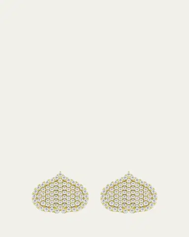 KAMAL Eye Adore Stud Earrings in Gold and White Diamonds, 15mm | Thumbnail 3 KAMAL Eye Adore Stud Earrings in Gold and White Diamonds, 15mm | Thumbnail 3