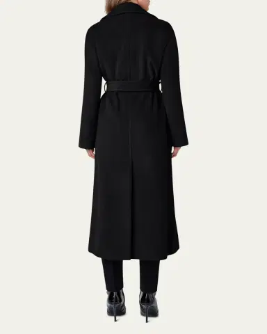 Akris punto Long Double-Breast Belted Wool-Cashmere Coat | Thumbnail 3 Akris punto Long Double-Breast Belted Wool-Cashmere Coat | Thumbnail 3