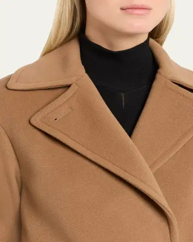 Akris punto Long Double-Breast Belted Wool-Cashmere Coat | Thumbnail 9 Akris punto Long Double-Breast Belted Wool-Cashmere Coat | Thumbnail 9