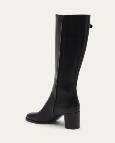 Valentino Garavani Leather Knee High Boots with V Logo | Thumbnail 4 Valentino Garavani Leather Knee High Boots with V Logo | Thumbnail 4