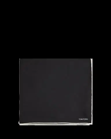 Tom Ford Men's Solid Classic Silk Pocket Square | Thumbnail 2 Tom Ford Men's Solid Classic Silk Pocket Square | Thumbnail 2