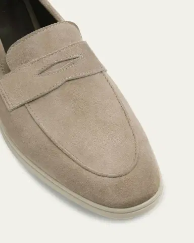 Bougeotte Suede Casual Penny Loafers | Thumbnail 5 Bougeotte Suede Casual Penny Loafers | Thumbnail 5