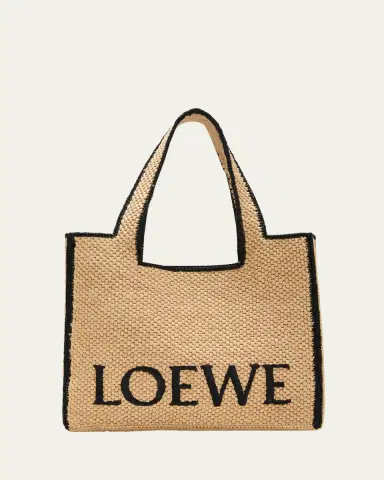 Loewe x Paula's Ibiza Font Large Tote Bag in Raffia | Thumbnail 5 Loewe x Paula's Ibiza Font Large Tote Bag in Raffia | Thumbnail 5