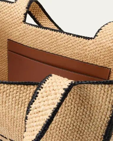Loewe x Paula's Ibiza Font Large Tote Bag in Raffia | Thumbnail 8 Loewe x Paula's Ibiza Font Large Tote Bag in Raffia | Thumbnail 8