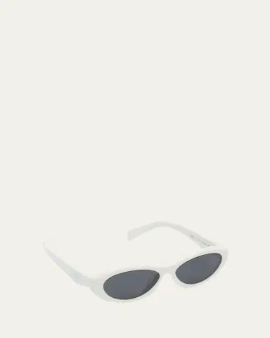 Prada PR 26ZSF Logo Beveled Acetate Oval Sunglasses | Thumbnail 6 Prada PR 26ZSF Logo Beveled Acetate Oval Sunglasses | Thumbnail 6