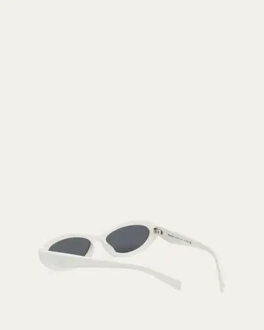 Prada PR 26ZSF Logo Beveled Acetate Oval Sunglasses | Thumbnail 7 Prada PR 26ZSF Logo Beveled Acetate Oval Sunglasses | Thumbnail 7