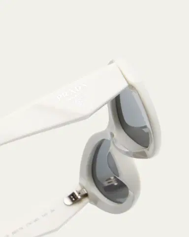 Prada PR 26ZSF Logo Beveled Acetate Oval Sunglasses | Thumbnail 8 Prada PR 26ZSF Logo Beveled Acetate Oval Sunglasses | Thumbnail 8