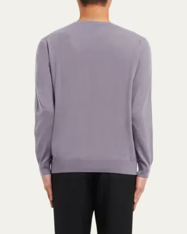 Prada Men's Superfine Wool Crewneck Sweater | Thumbnail 3 Prada Men's Superfine Wool Crewneck Sweater | Thumbnail 3