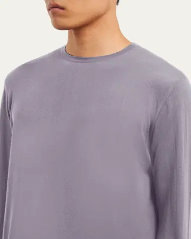Prada Men's Superfine Wool Crewneck Sweater | Thumbnail 5 Prada Men's Superfine Wool Crewneck Sweater | Thumbnail 5