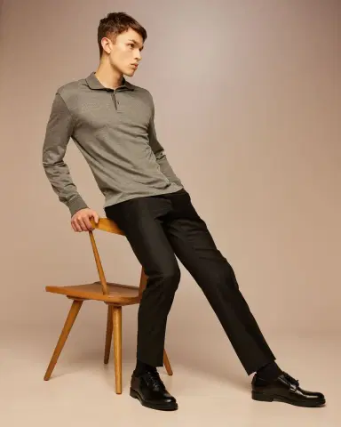 ZEGNA Men's Trofeo Slim-Straight Trousers | Thumbnail 4 ZEGNA Men's Trofeo Slim-Straight Trousers | Thumbnail 4