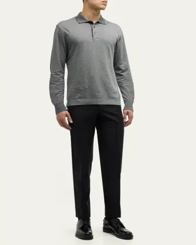 ZEGNA Men's Trofeo Slim-Straight Trousers | Thumbnail 9 ZEGNA Men's Trofeo Slim-Straight Trousers | Thumbnail 9