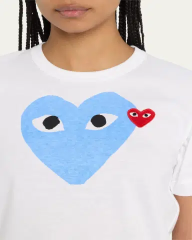 CDG Play Heart Eyes Logo Short-Sleeve T-Shirt | Thumbnail 5 CDG Play Heart Eyes Logo Short-Sleeve T-Shirt | Thumbnail 5