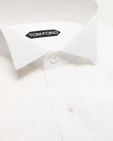 Tom Ford Men's Wingtip Plisse Formal Shirt | Thumbnail 2 Tom Ford Men's Wingtip Plisse Formal Shirt | Thumbnail 2