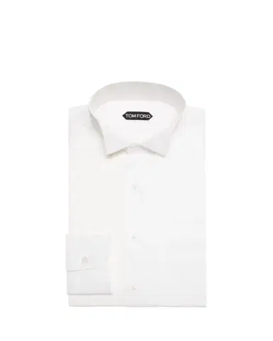 Tom Ford Men's Wingtip Plisse Formal Shirt | Thumbnail 1 Tom Ford Men's Wingtip Plisse Formal Shirt | Thumbnail 1