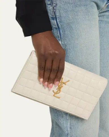 Saint Laurent Cassandre YSL Wallet on Chain in Quilted Smooth Leather | Thumbnail 2 Saint Laurent Cassandre YSL Wallet on Chain in Quilted Smooth Leather | Thumbnail 2