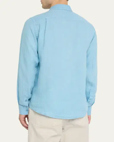 Vilebrequin Men's Linen Sport Shirt | Thumbnail 3 Vilebrequin Men's Linen Sport Shirt | Thumbnail 3