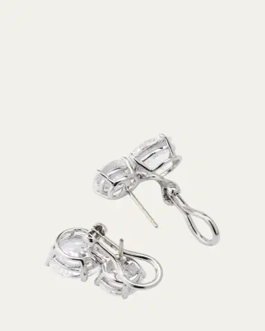 FANTASIA by DESERIO Cubic Zirconia Double Drop Earrings | Thumbnail 4 FANTASIA by DESERIO Cubic Zirconia Double Drop Earrings | Thumbnail 4