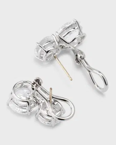FANTASIA by DESERIO Cubic Zirconia Double Drop Earrings | Thumbnail 8 FANTASIA by DESERIO Cubic Zirconia Double Drop Earrings | Thumbnail 8