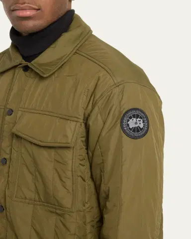 Canada Goose Men's Quilted Black Label Overshirt | Thumbnail 5 Canada Goose Men's Quilted Black Label Overshirt | Thumbnail 5