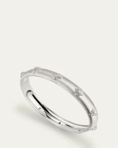 Buccellati Macri Bombé Bangle, White Gold, 8mm | Thumbnail 3 Buccellati Macri Bombé Bangle, White Gold, 8mm | Thumbnail 3
