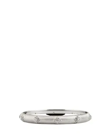 Buccellati Macri Bombé Bangle, White Gold, 8mm | Thumbnail 1 Buccellati Macri Bombé Bangle, White Gold, 8mm | Thumbnail 1
