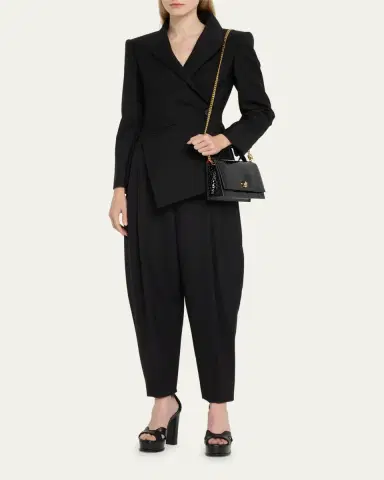 Alexander McQueen Medium Skull Croc-Embossed Top-Handle Bag | Thumbnail 12 Alexander McQueen Medium Skull Croc-Embossed Top-Handle Bag | Thumbnail 12
