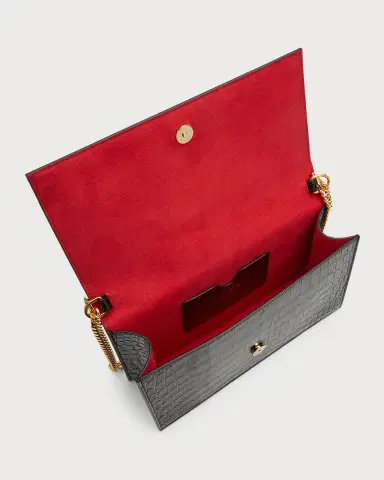 Alexander McQueen Medium Skull Croc-Embossed Top-Handle Bag | Thumbnail 14 Alexander McQueen Medium Skull Croc-Embossed Top-Handle Bag | Thumbnail 14