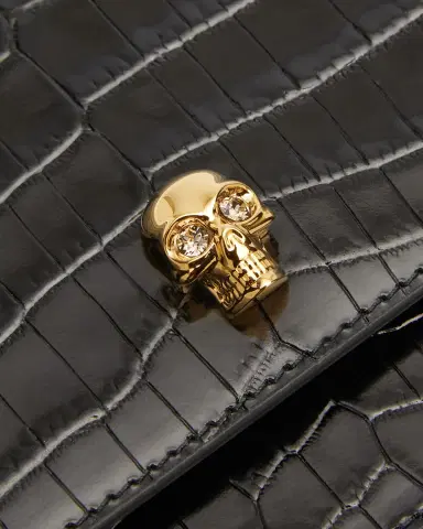 Alexander McQueen Medium Skull Croc-Embossed Top-Handle Bag | Thumbnail 16 Alexander McQueen Medium Skull Croc-Embossed Top-Handle Bag | Thumbnail 16