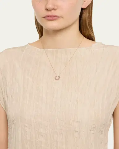JOLLY BIJOU 14k Rose Gold Sundial Pink Sapphire Pendant Necklace | Thumbnail 4 JOLLY BIJOU 14k Rose Gold Sundial Pink Sapphire Pendant Necklace | Thumbnail 4