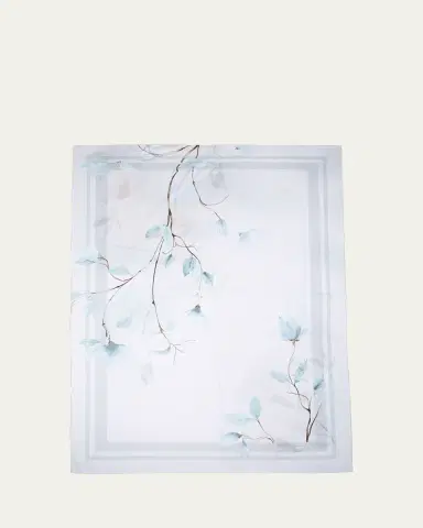The Lino Japan Aqua Tablecloth, 71" x 144" | Thumbnail 2 The Lino Japan Aqua Tablecloth, 71" x 144" | Thumbnail 2