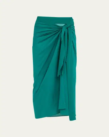 Eres Peplum Long Sarong with Belt | Thumbnail 6 Eres Peplum Long Sarong with Belt | Thumbnail 6