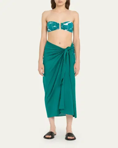 Eres Peplum Long Sarong with Belt | Thumbnail 7 Eres Peplum Long Sarong with Belt | Thumbnail 7