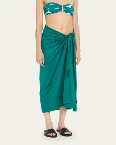 Eres Peplum Long Sarong with Belt | Thumbnail 9 Eres Peplum Long Sarong with Belt | Thumbnail 9