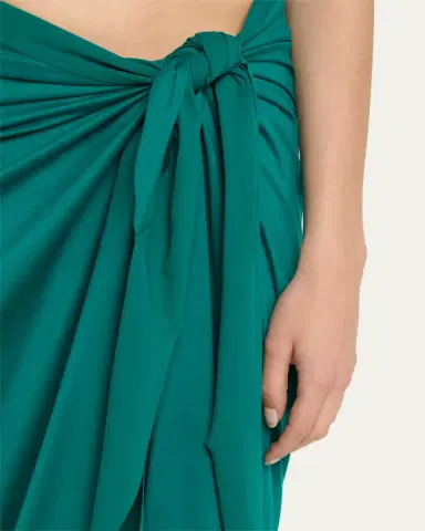 Eres Peplum Long Sarong with Belt | Thumbnail 10 Eres Peplum Long Sarong with Belt | Thumbnail 10