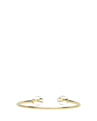 L. Klein Prisma Polished 18k Gold Crystal Quartz Bangle | Thumbnail 1 L. Klein Prisma Polished 18k Gold Crystal Quartz Bangle | Thumbnail 1