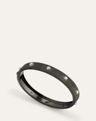 Buccellati Macri Classica Bangle, Black Gold, 8mm | Thumbnail 3 Buccellati Macri Classica Bangle, Black Gold, 8mm | Thumbnail 3
