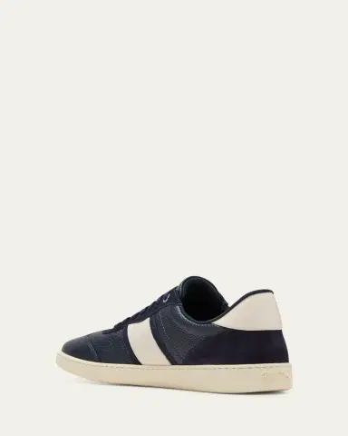 Ferragamo Men's Achille 1 Leather Low-Top Sneakers | Thumbnail 10 Ferragamo Men's Achille 1 Leather Low-Top Sneakers | Thumbnail 10