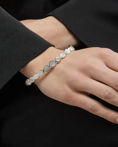 Ippolita All-Over Stone Bangle in Sterling Silver | Thumbnail 4 Ippolita All-Over Stone Bangle in Sterling Silver | Thumbnail 4