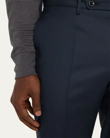 Incotex Men's Wool Sharkskin Dress Pants | Thumbnail 5 Incotex Men's Wool Sharkskin Dress Pants | Thumbnail 5