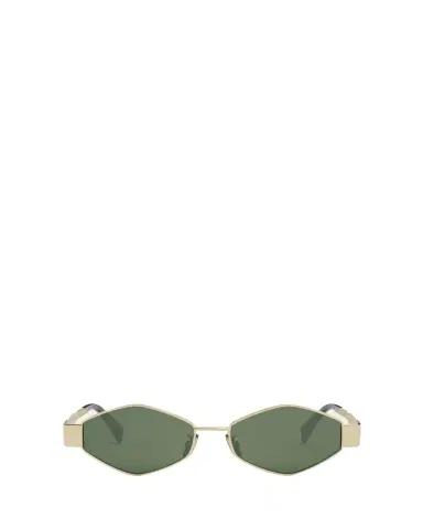 CELINE Triomphe Round Metal & Acetate Sunglasses | Thumbnail 1 CELINE Triomphe Round Metal & Acetate Sunglasses | Thumbnail 1
