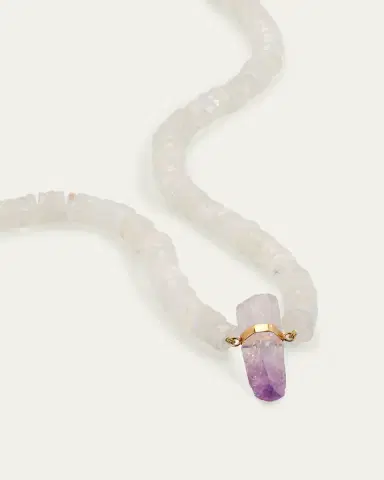 JIA JIA Vera Cruz Amethyst Charm Necklace with Moonstone | Thumbnail 3 JIA JIA Vera Cruz Amethyst Charm Necklace with Moonstone | Thumbnail 3
