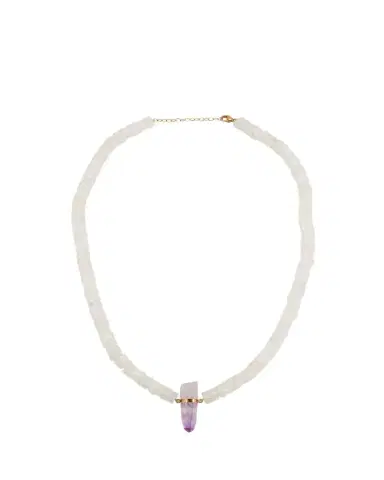 JIA JIA Vera Cruz Amethyst Charm Necklace with Moonstone | Thumbnail 1 JIA JIA Vera Cruz Amethyst Charm Necklace with Moonstone | Thumbnail 1