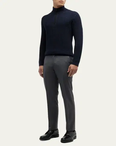ZEGNA Men's Trofeo Slim-Straight Trousers | Thumbnail 2 ZEGNA Men's Trofeo Slim-Straight Trousers | Thumbnail 2