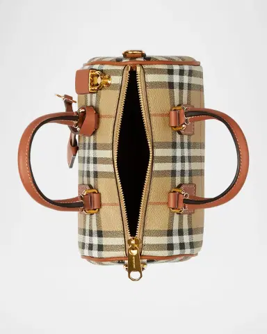 Burberry Check Small Bowling Top-Handle Bag | Thumbnail 2 Burberry Check Small Bowling Top-Handle Bag | Thumbnail 2